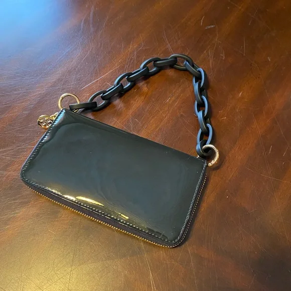 Tory Burch Black and Orange Clutch - Picture 4 of 5